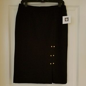 Anne Klein Black Pencil Skirt